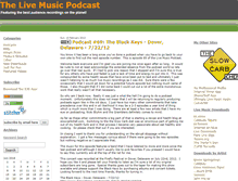 Tablet Screenshot of livemusicpodcast.net